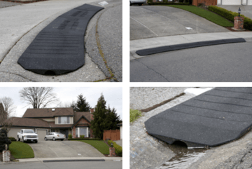 crumb rubber curb ramp
