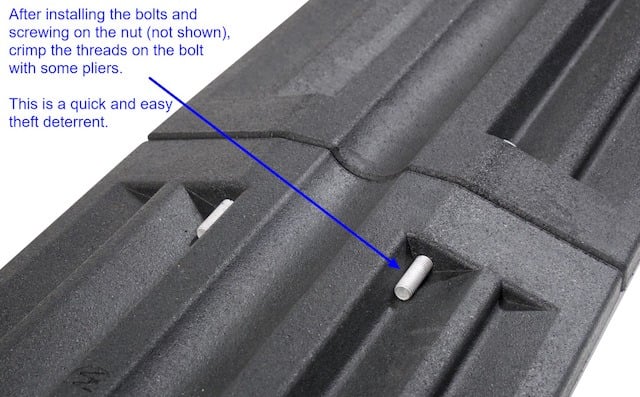 Bolt ramp sections