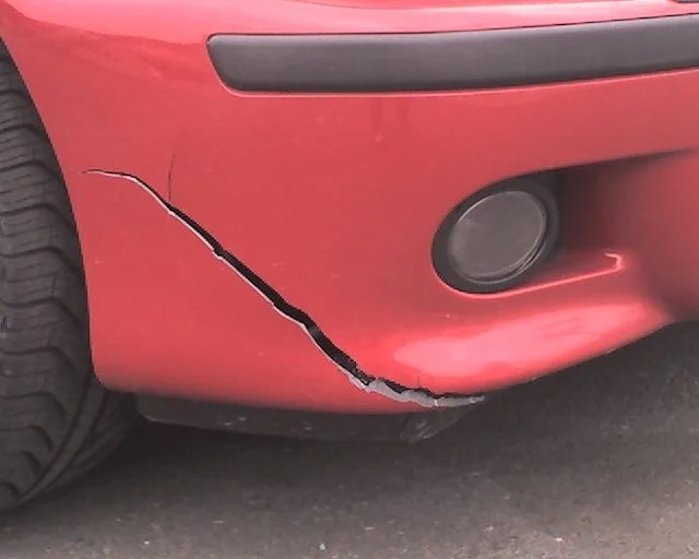  damaged bumper fascia