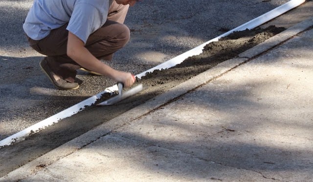 concrete driveway