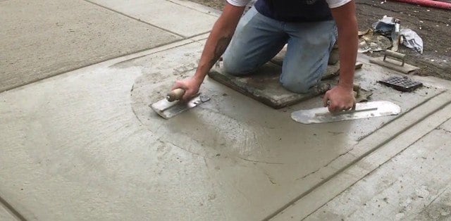 Spread concrete