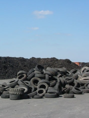 tires in landfill
