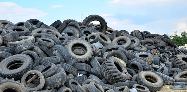 Tire landfill